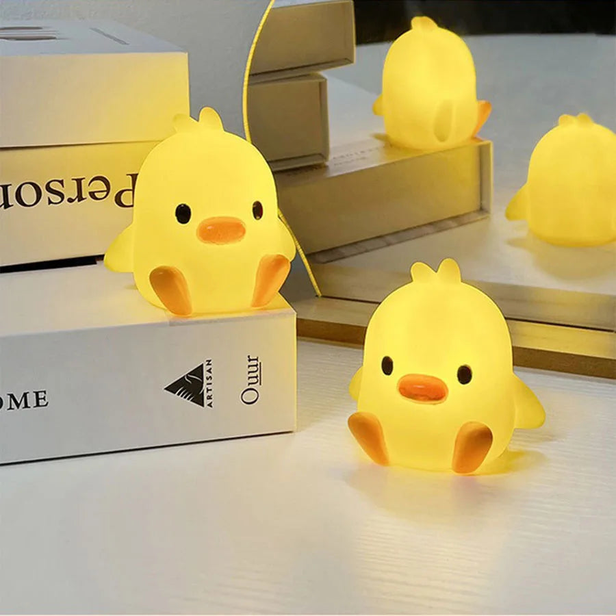 Duck Night Light Bedroom Decoration Cute Cartoon Animal Night Light