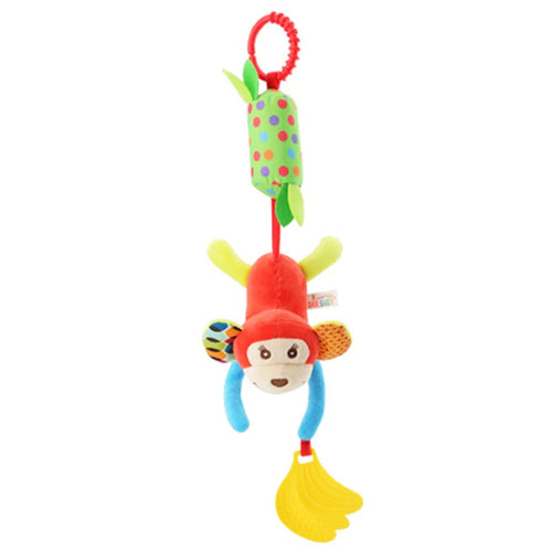 Soft Giraffe Zebra Animal Handbells Rattles Plush Infant Baby