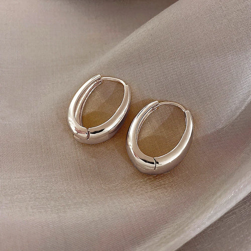 LATS 2024 Hot Sale Fashion Metal Drop Earrings for Woman Vintage Hoop