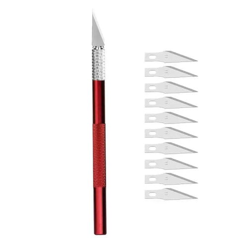 Fniiva Engraving Cutter with 5pcs Blade Metal Handle Craft Carving