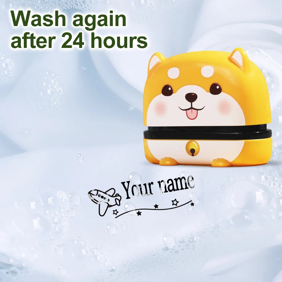 ‌Personalized Baby Name Stamp Set - Custom Waterproof Ink Seal for