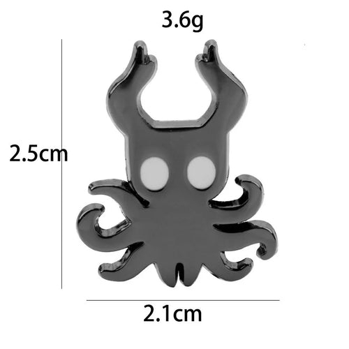 7pcs Hollow Knight Enamel Brooch Cool Character Pins Backpacks