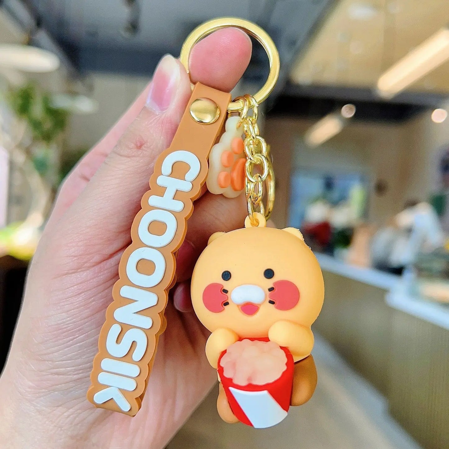 Choonsik Keychains Kuka Silicone Figurines Car Key Chains Bags