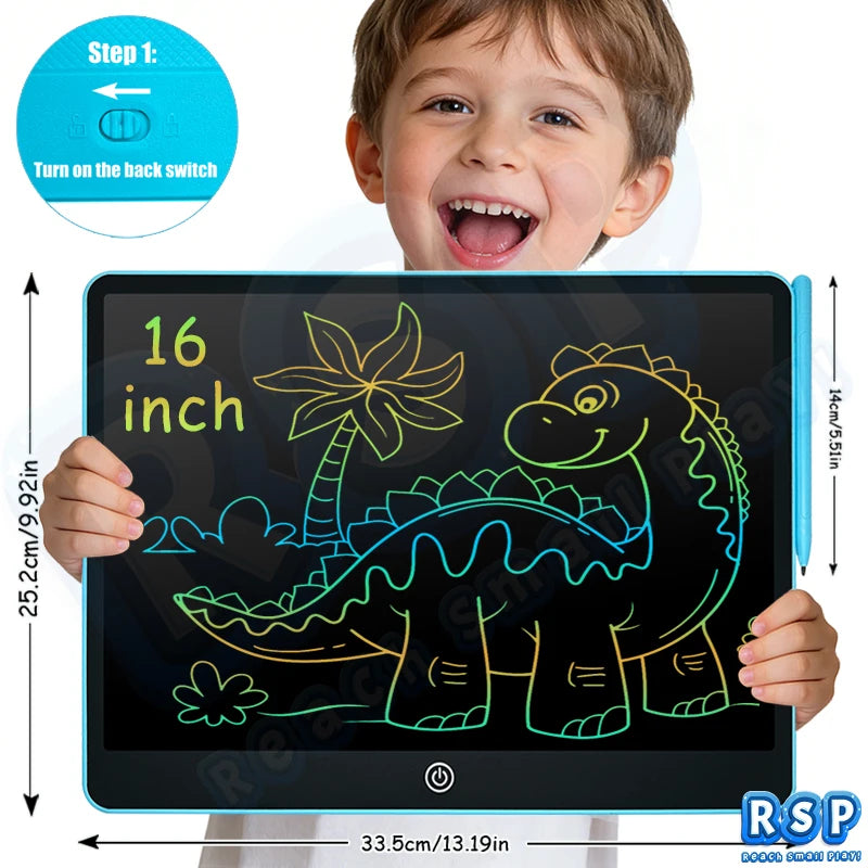 16/12/10.5/8.5Inch LCD Writing Tablet Color Drawing Board Doodle