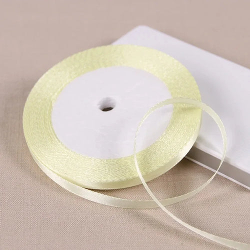 25Yards 6mm Silk Satin Ribbons for Crafts Bow Handmade accessories for