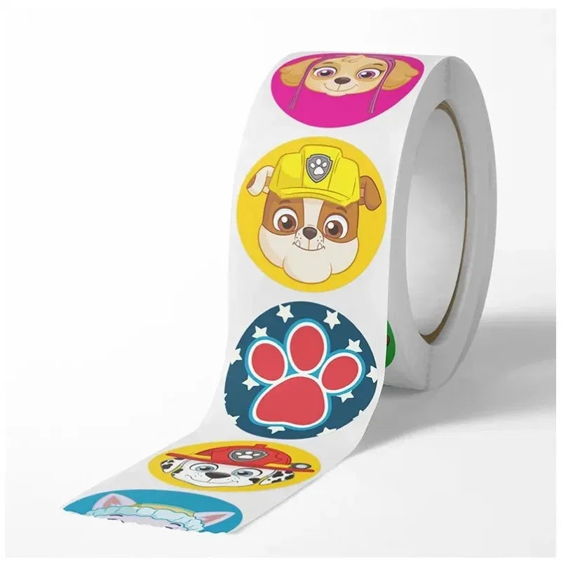New 500PCS Paw Patrol Children's Cartoon Stickers Cute Kids Stationery