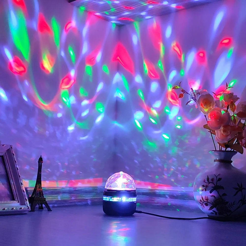 Mini Party KTV Lamp USB LED NightLights Starry Sky Galaxy Projector