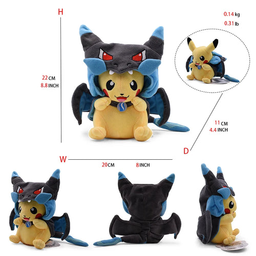 Cos Eevee Pikachu Cosplay Plush Toys Pikachu Peluche Lucario Stuffed
