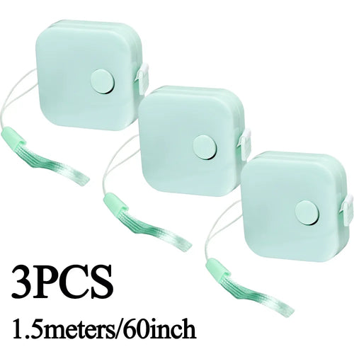Double Scale Ruler Plastic Roll Tape Mini Tape Measure Accurate