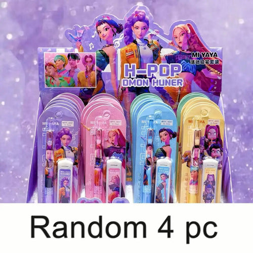KPOP Demon Hunter Automatic Pencil Set - Random 1/2/4pcs School