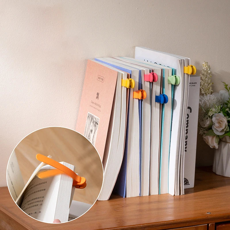 1/3/6pcs Smart Bookmark Silicone Book Mark Book Spare Parts