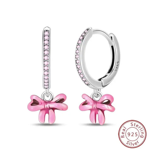 Hot 925 Sterling Silver Earrings Charm Simple Shining Lotus Zircon