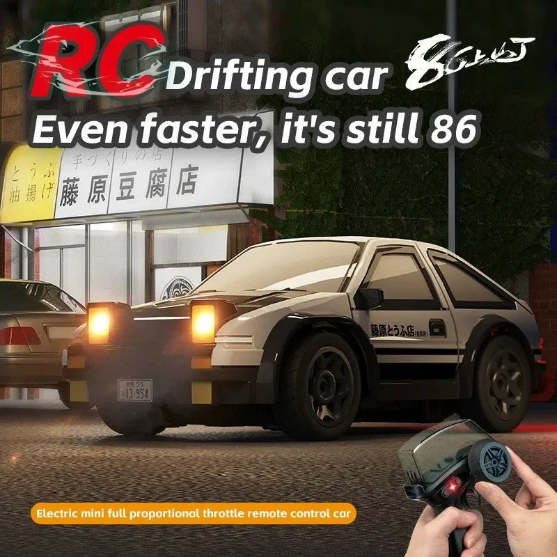 1:64 Desktop RC Drift Car 2.4G High-Speed Racing Car Four-Wheel Mini