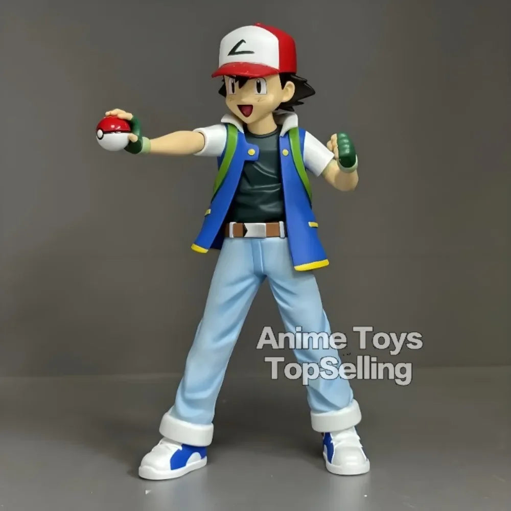 13cm/5.1in Anime Pokemen Figure Ash Ketchum Action Figures Pvc