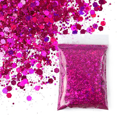 30g/Bag Holographic Chunky Glitter Craft Glitter Powder Mixed Chunky