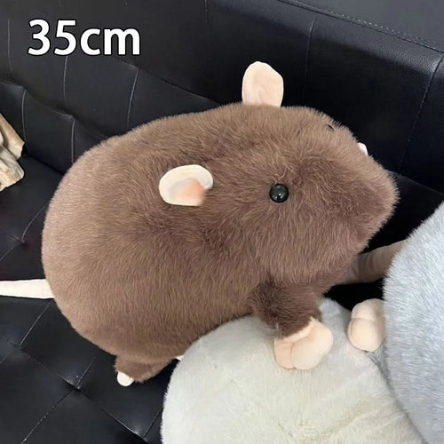 Cute 35/50cm Mouse Doll Plush Oversized Flower Branch Rat Doll Cartoon