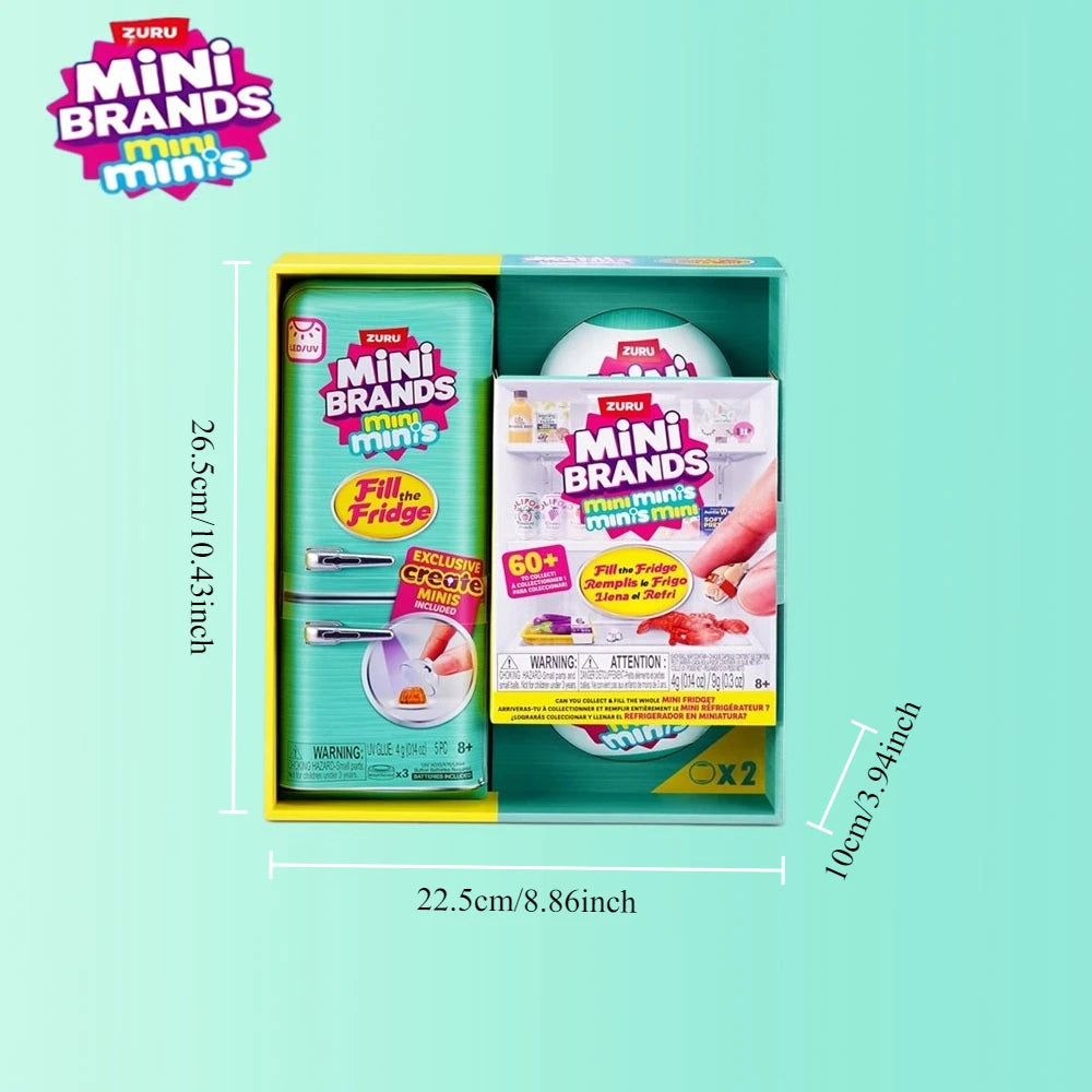 ZURU Original Fill The Fridge Mini Refrigerator Set Mini Brands Ball