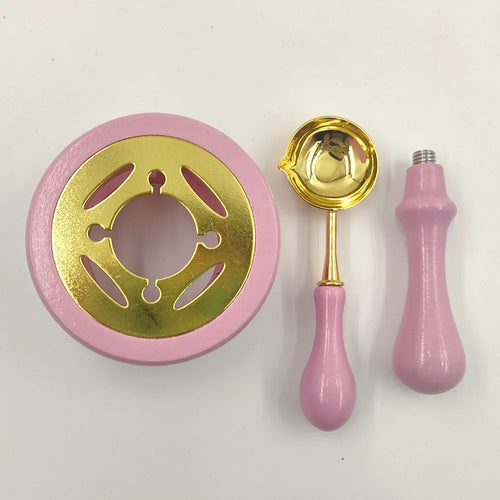 2/3pcs Wax Seal Set Wood Wax Melting Lacquer Furnace With