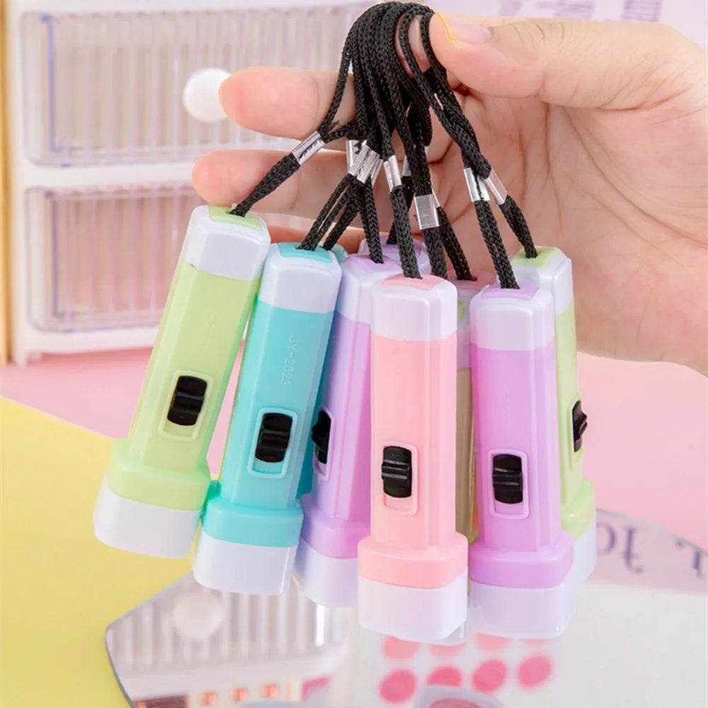 12-48 Pcs Candy Color LED Glowing Flashlight Halloween Christmas