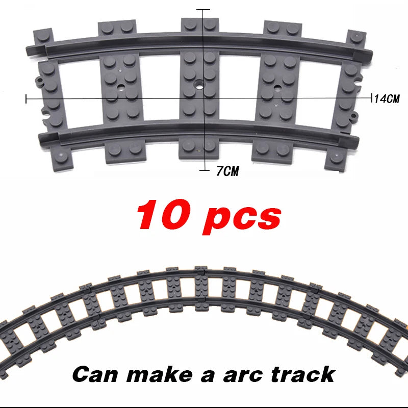 NEW City Trains Flexible Tracks Soft Straight Curved Rails Switch