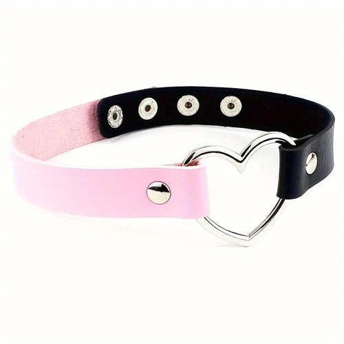 1pc Fashion Punk Gothic Necklace Collar, Rivet Choker Y2K Necklace For