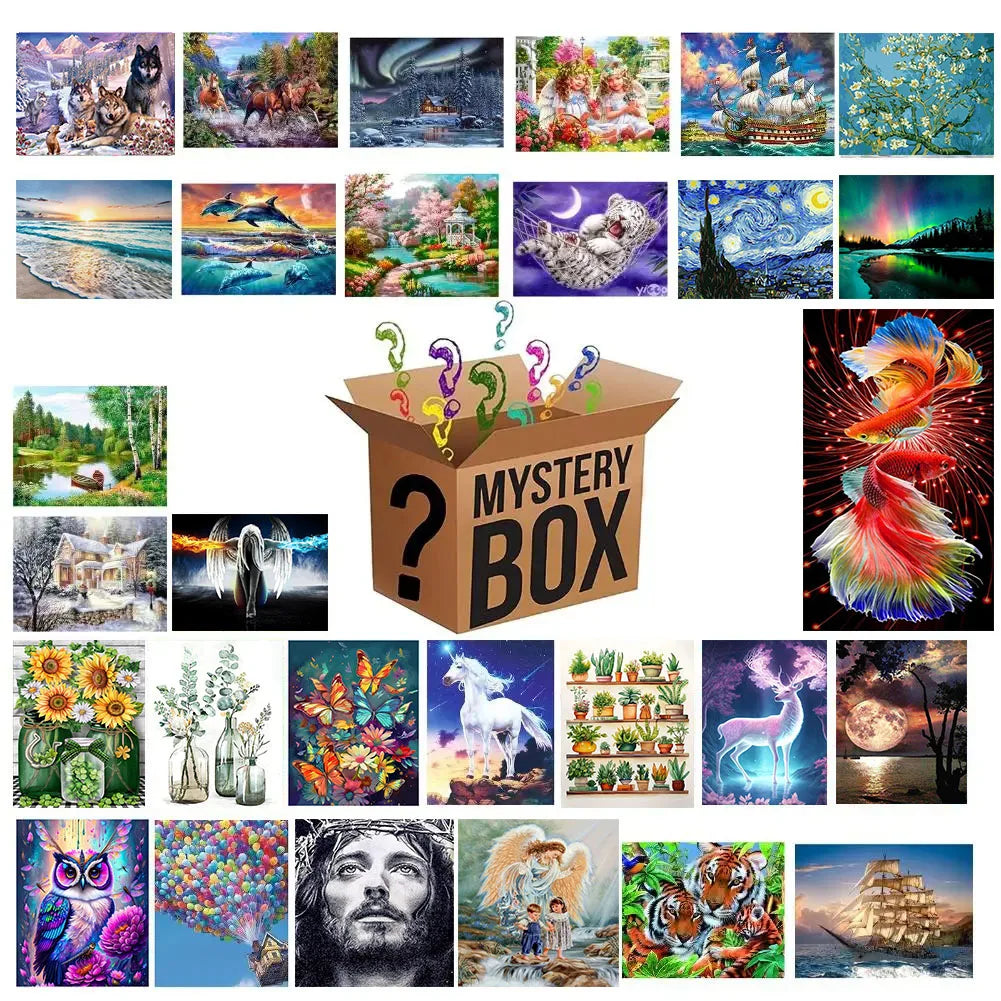Blind Box Diamond Painted Mystery Box Rhinestone Picture 5D DIY