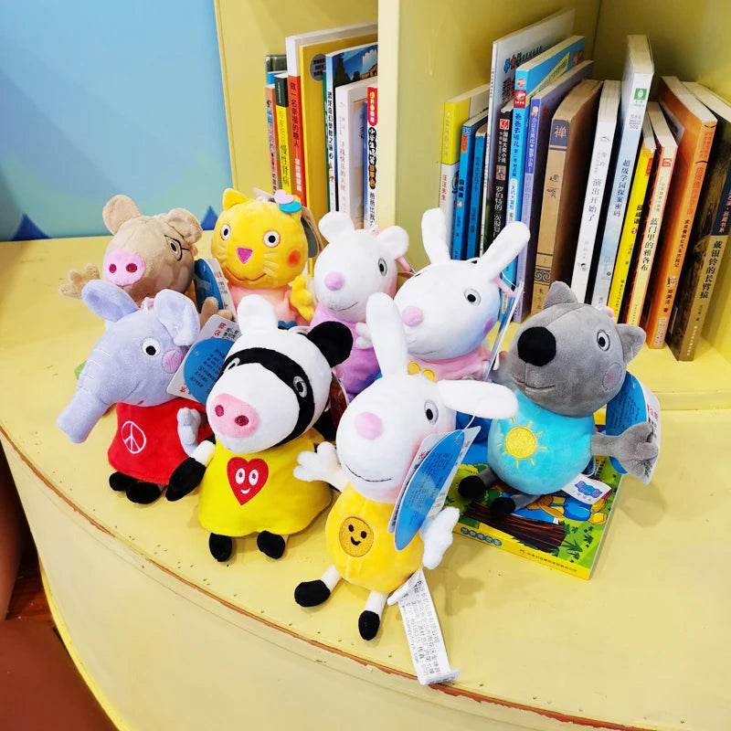 19cm/7.48in Genuine Peppa Pig Plush Filled Kawaii Pendant Doll Toy
