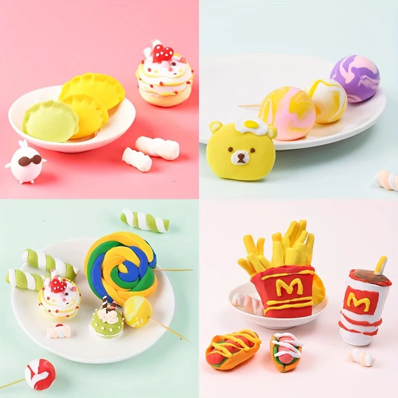 12/24/36pcs Magic Air Dry Clay Set - Non-Toxic Modeling Fun for Kids &