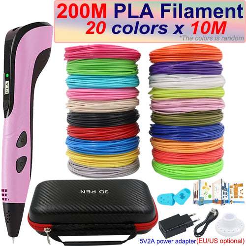 New Children's 3D Pen 3D Printing Pen with LCD Screen 200M PLA and