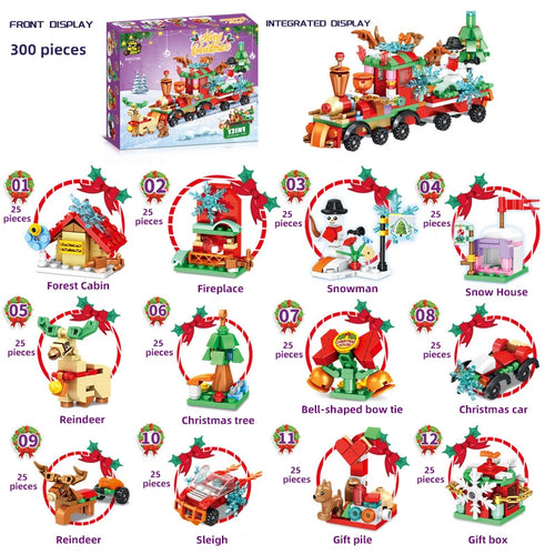 Christmas Gifts Micro Building Block Series Santa Claus Reindeer