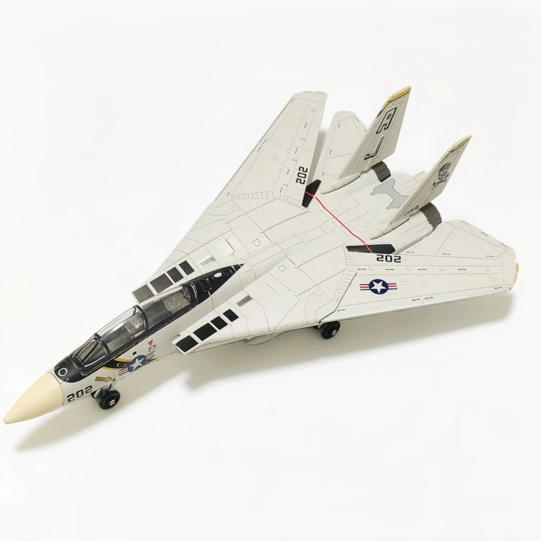 F-14 Fighter，1:72, assembled plastic airplane model (including display