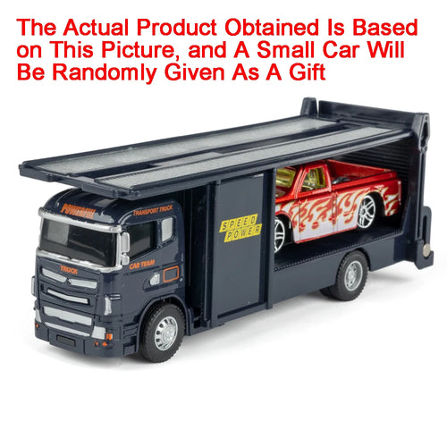 Scale 1:64 Container Alloy Trailer Model Toy Car Diecast Metal Movable