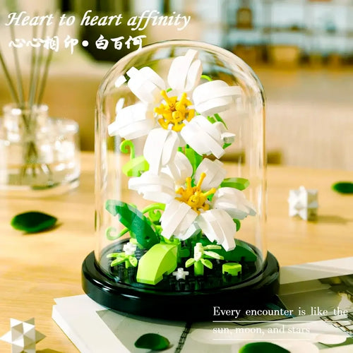 Diy Micro Flower Building Blocks Mini Bricks Particles Eternal Life
