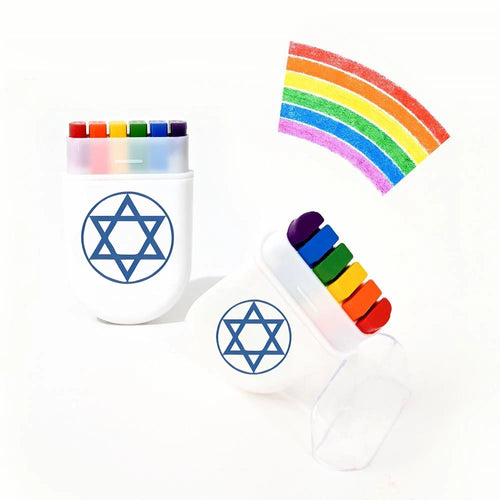 2 Pcs Rainbow Crayon Paint Color Set - Birthday Party Colorful Theme