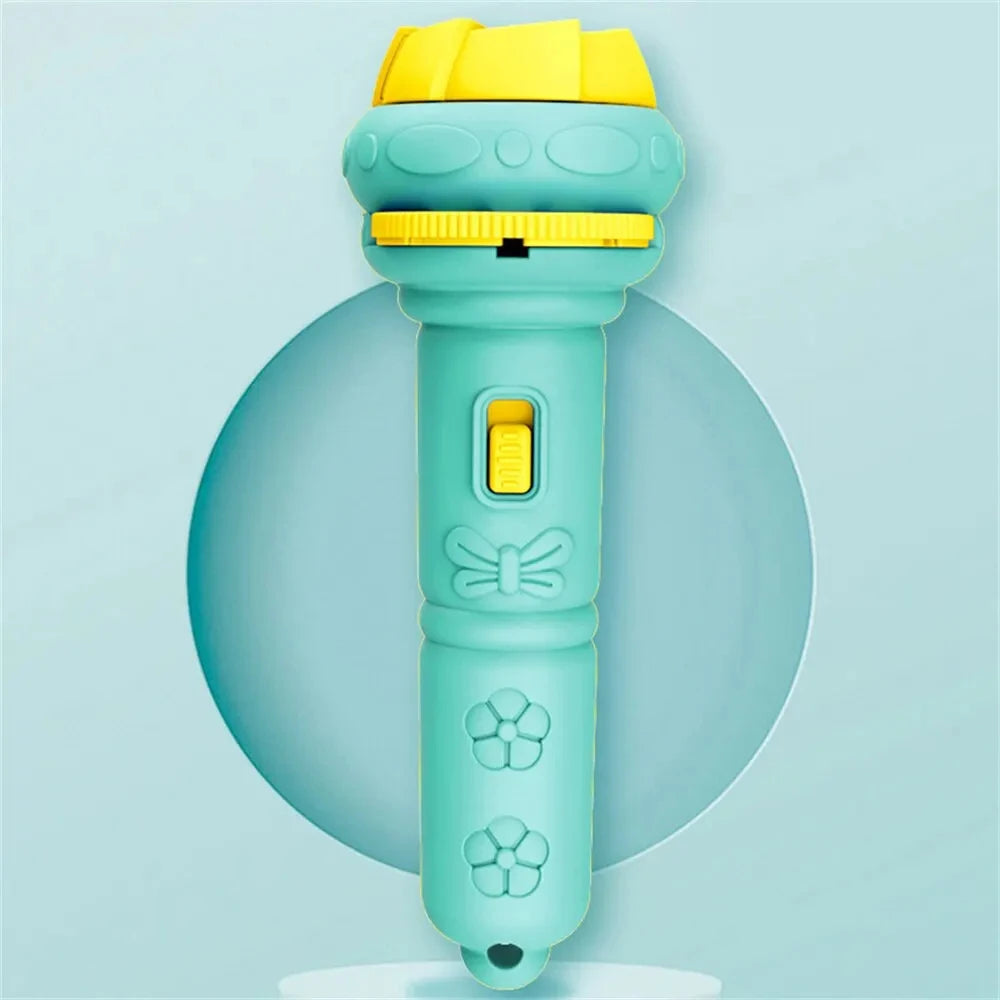 10Pcs Cards Cartoon Projection Flashlight Patterns Creative Children