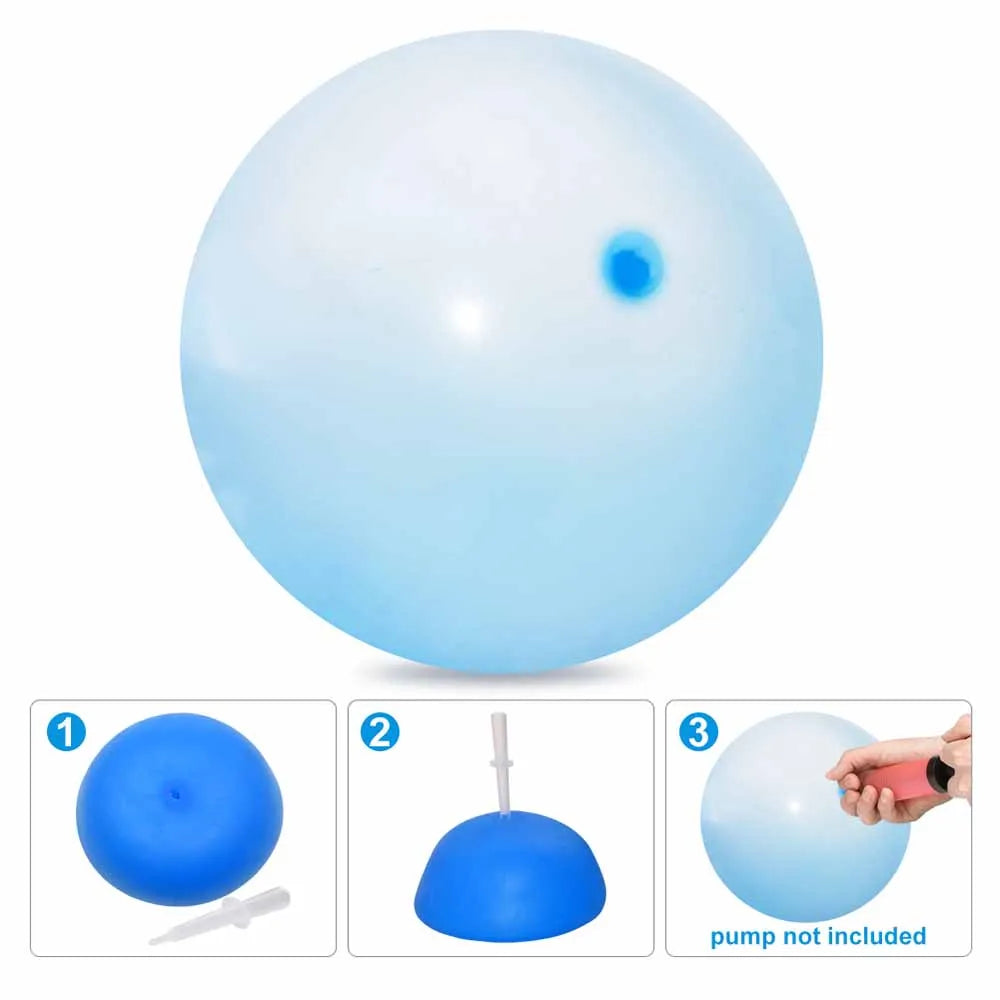 Kids Blow Up Balloon Toy Children Outdoor Soft Air Water Filled Bubble