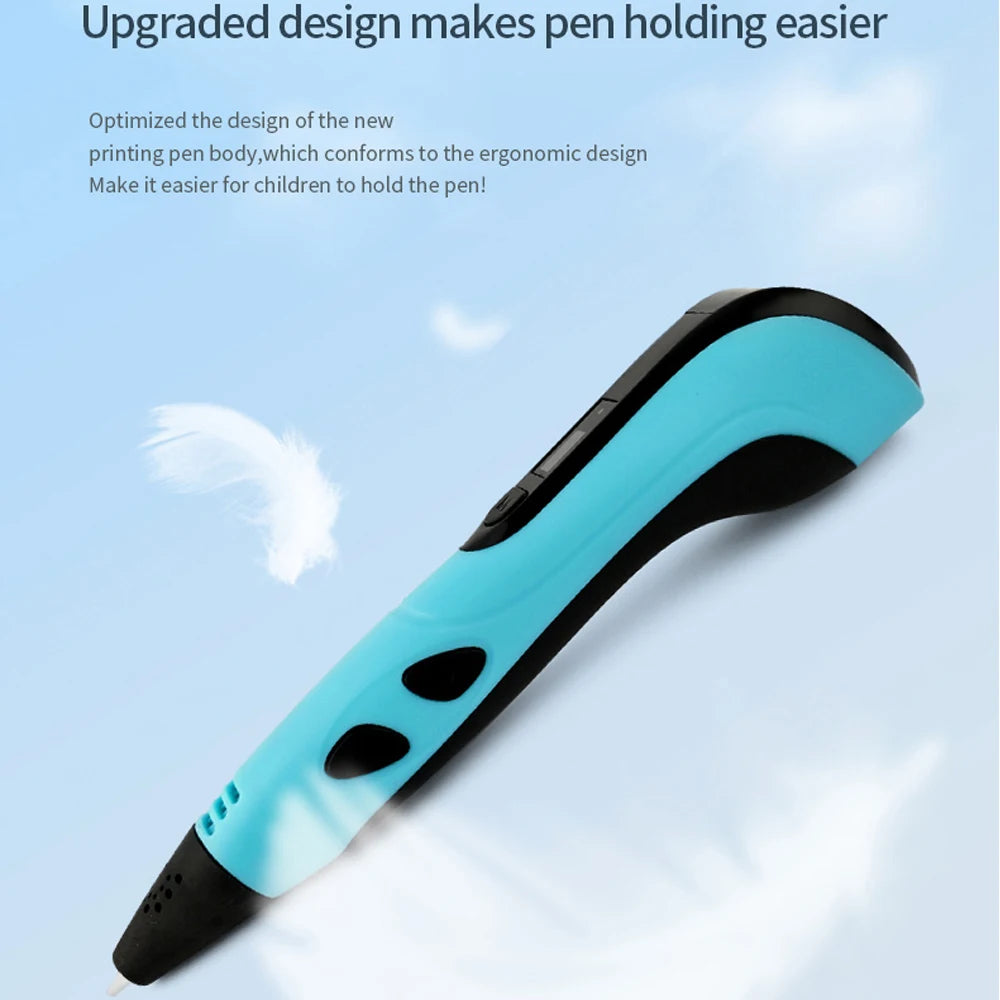 2025 Children 3D Printing Pen with LED Screen 100M PLA Power Adapter