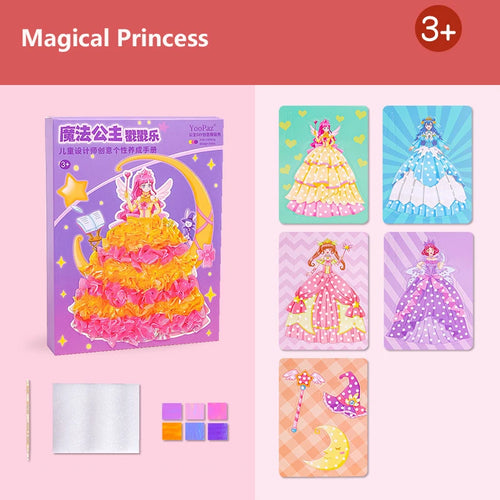 Children's Fabric Art Craze Poke Drawing Craft Toys Creative Puzzle