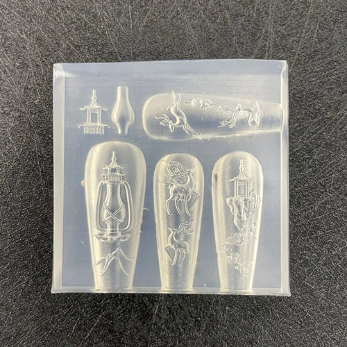 3D Mold Silicone Nail Art Decorations DIY Flower Bow Angle Wing