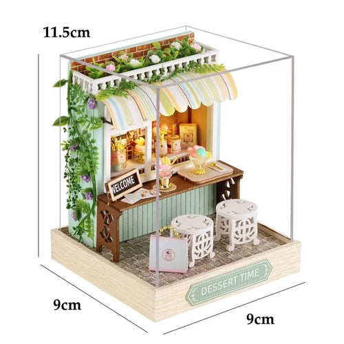 New Miniature Doll Houses DIY Small House Kit Making Room Toys Home