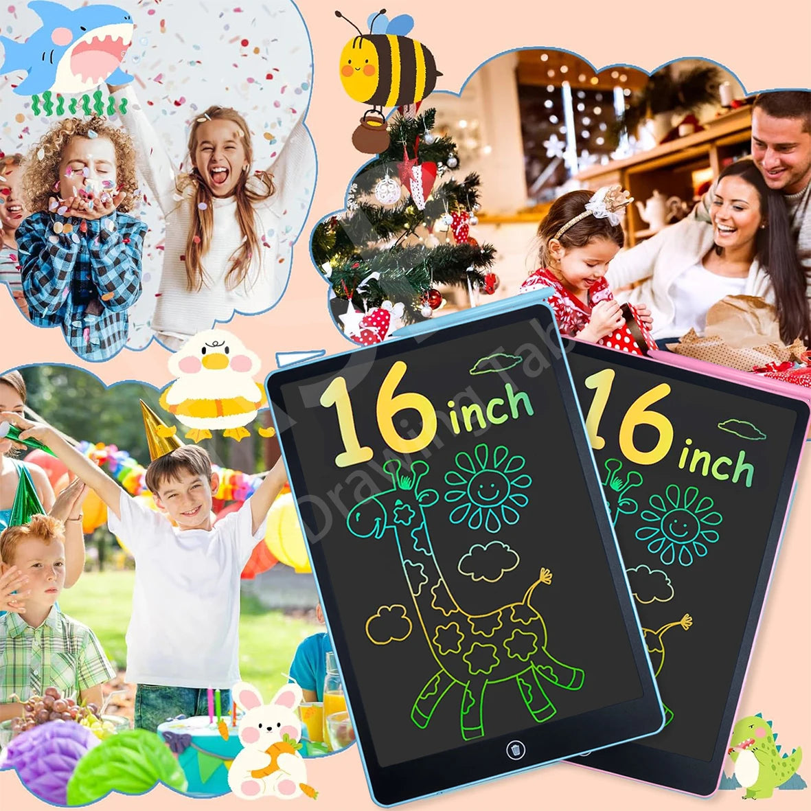 16/12/10/8.5/8.2/6.5/4.5inch LCD graphic tablet,color drawing tablet,3