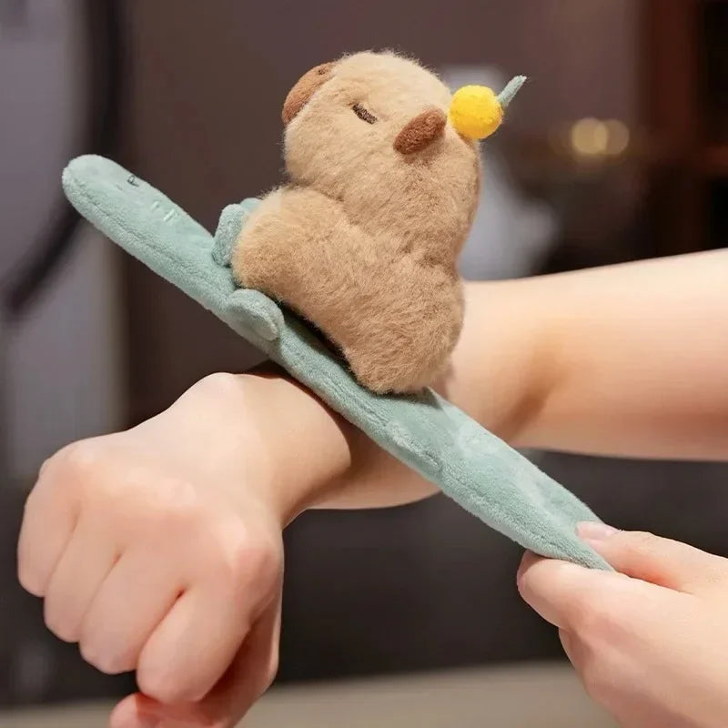Capybara Slap Snap Wrap Capibara Plushie Wristband Bracelet Kawaii