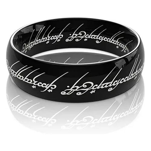 6MM Stainless Steel Laser Engraving Exquisite Couples Wedding Rings,