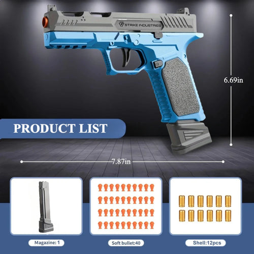 SIG17 Shell Throwing Toy Gun Continuous Firing Blowback Soft Bullet