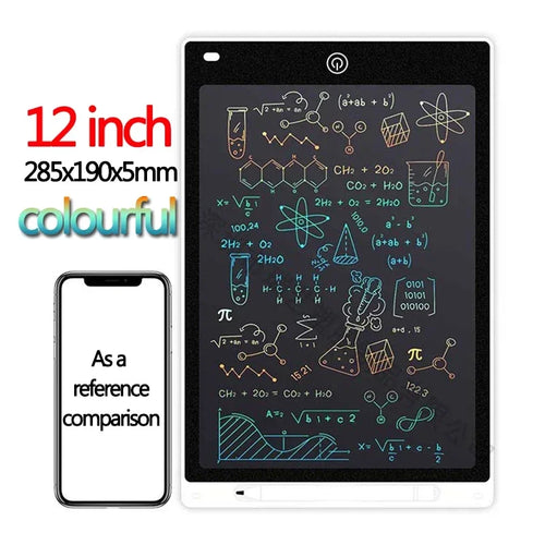 10/12/inch LCD Writing Tablet Drawing Board Kids Graffiti Sketchpad