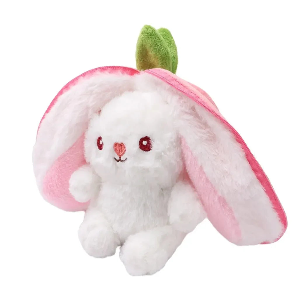 Fruit Rabbit Plush Pillow Toy - Cute Fruit-Shaped Stuffed Doll, 7.2