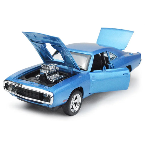1:32 Simulation 1970 Dodge Charger Alloy Sports Car Model Pull Back