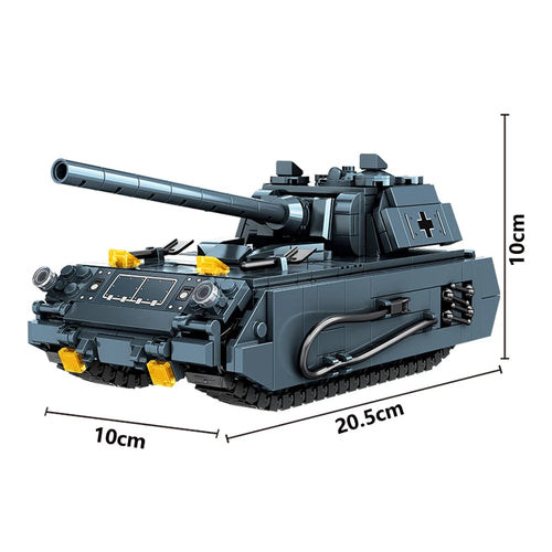 WW2 Military Army Soldiers World War 2 Tank Armored Vehicle Model