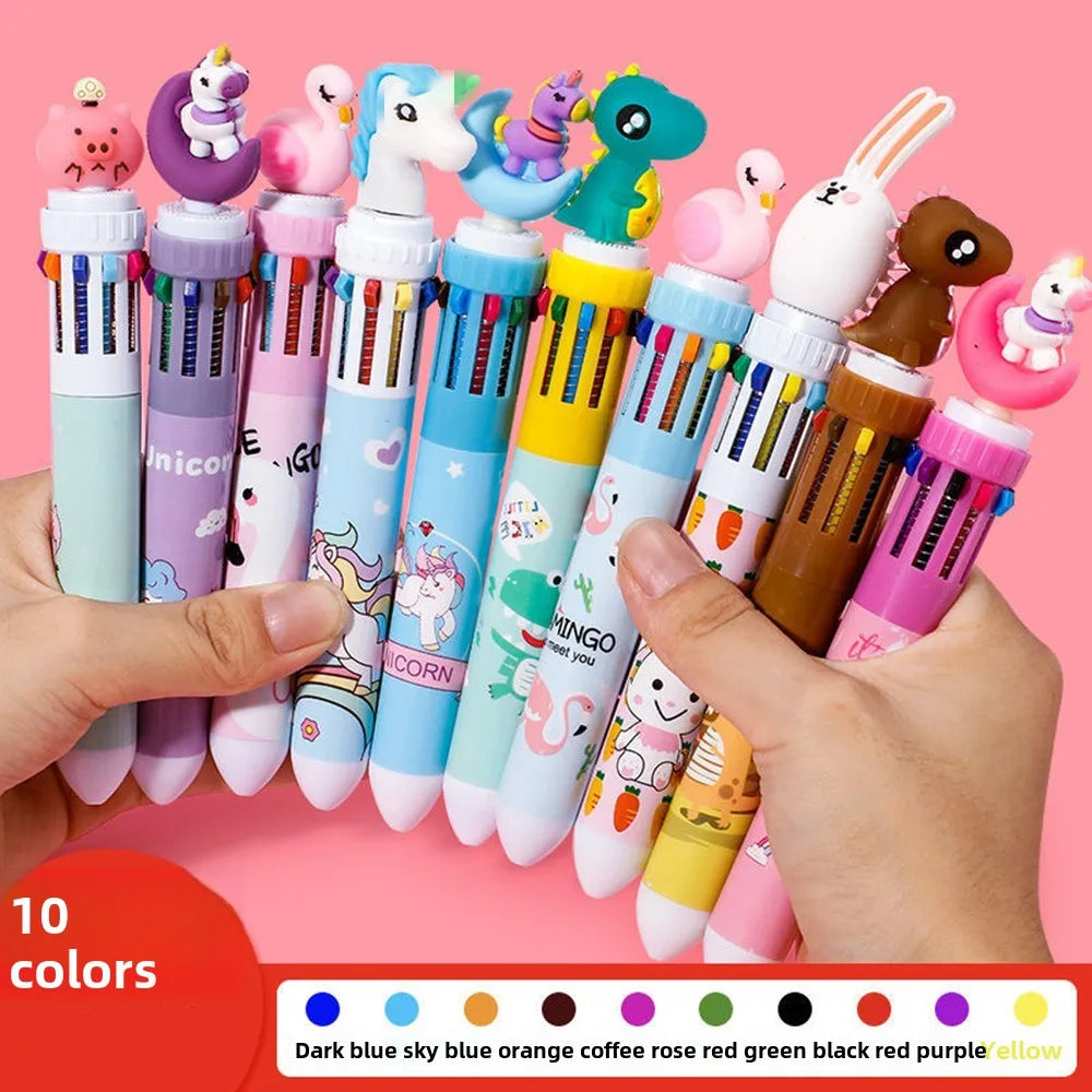 5-20 Pcs10 Color Cartoon Pen Kids Gifts Birthday Party Children's