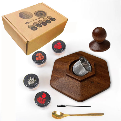 Glass Top Smoker Cocktail Smoker Kit With 4PCS Wood Chips Bartender